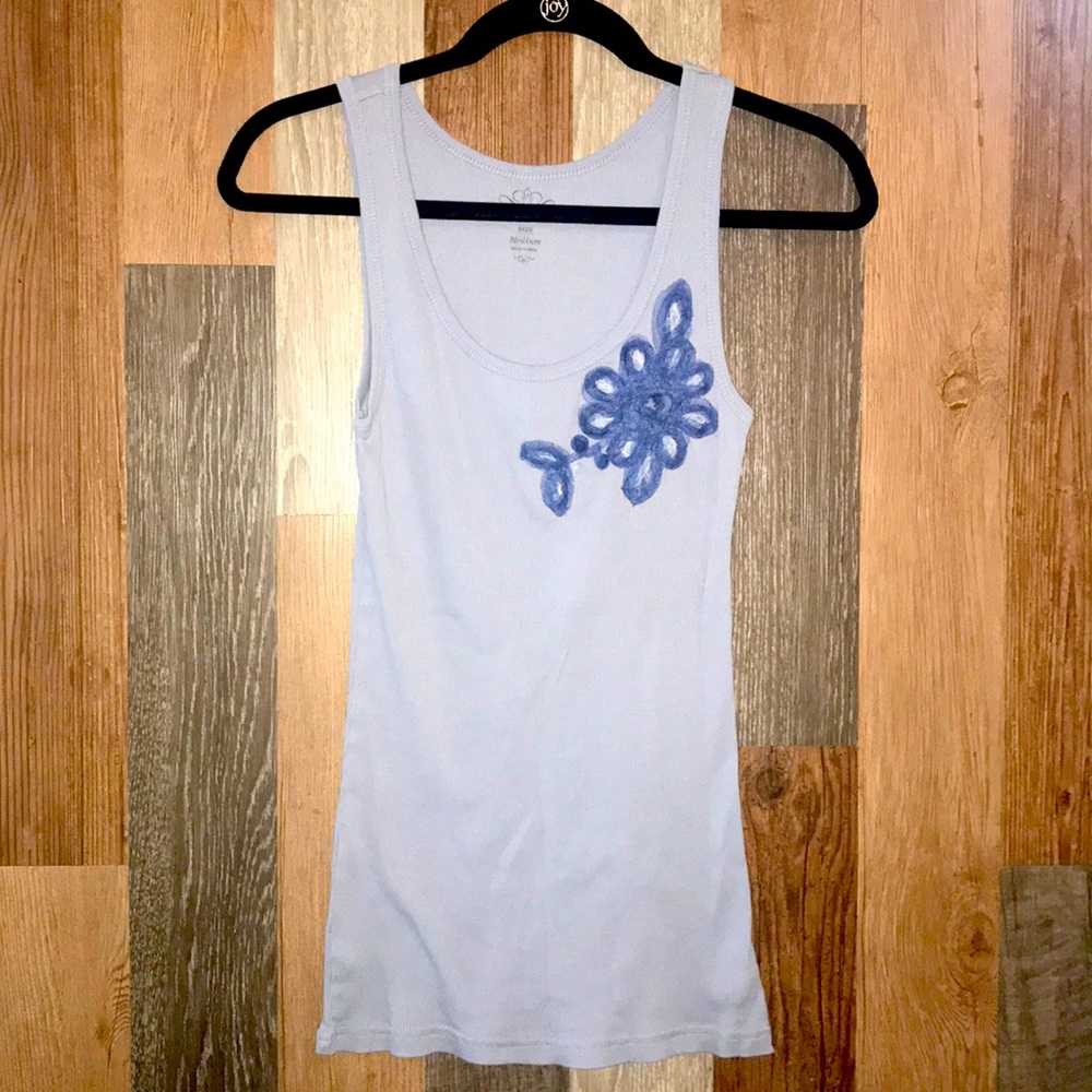 Old Navy tulle flower tank